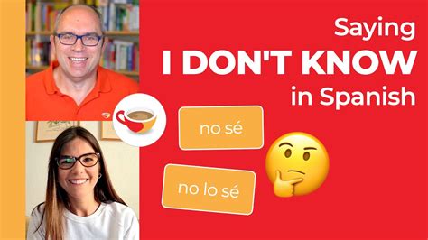 i don't know spanish in spanish.